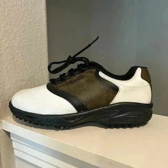 FootJoy Soft Spike Oxford Golf Cleat Shoe 45020 White Leather Youth Size 6Y - Picture 4 of 11